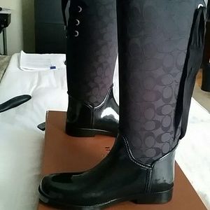 Coach rain boots